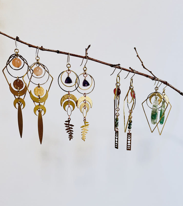 Crystal Earrings for Manifestation & Outfit Accessory