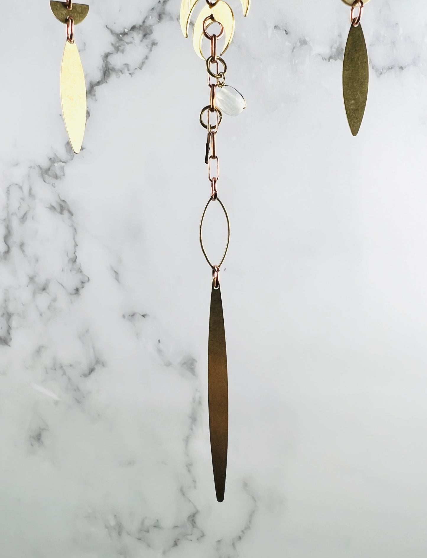 Opalite, Citrine, Moss Agate Wall Art, Manifestation Charm
