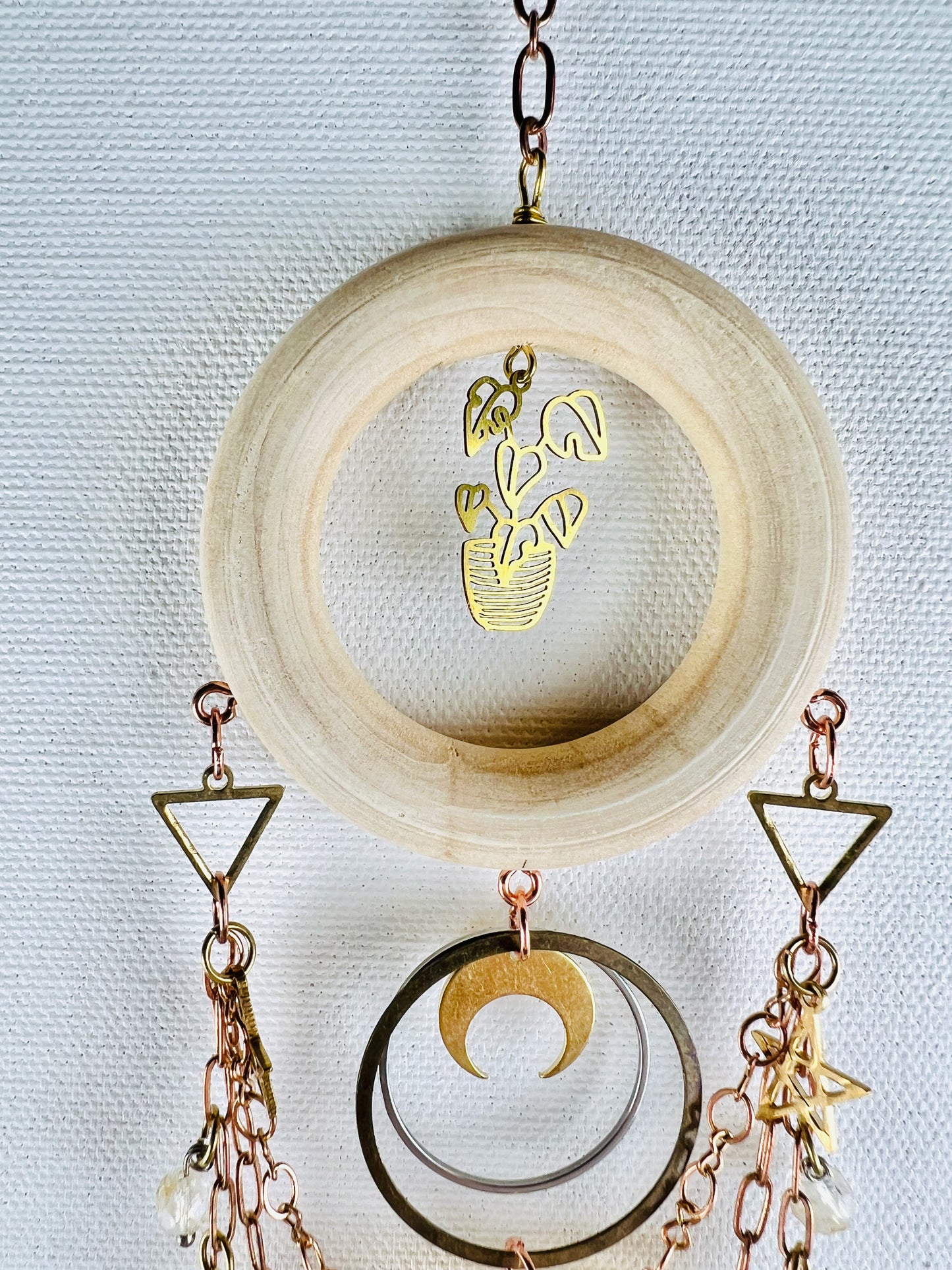 Citrine, Amazonite, Lapis Lazuli Manifestation Charm Wall Art Suncatcher