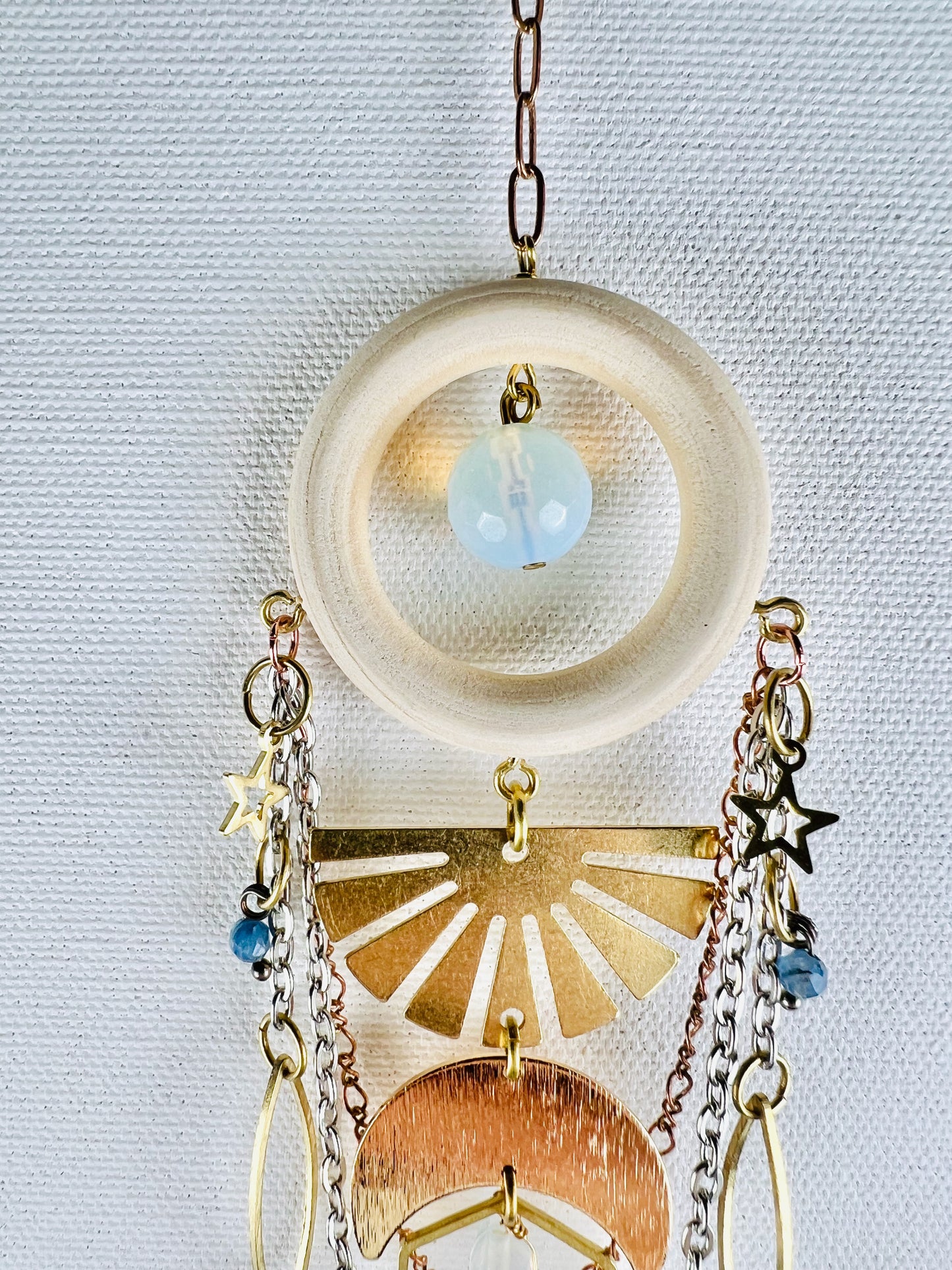 Opalite, Kyanite Manifestation Charm Wall Art
