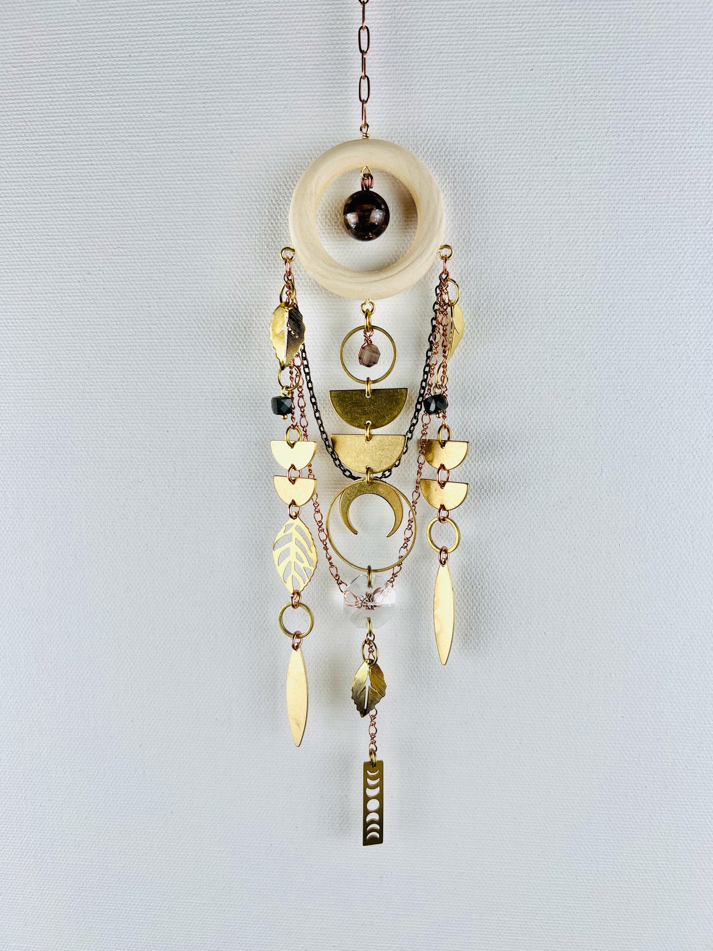 Bronzite, Golden Obsidian, Iolite Manifestation Charm Wall Art