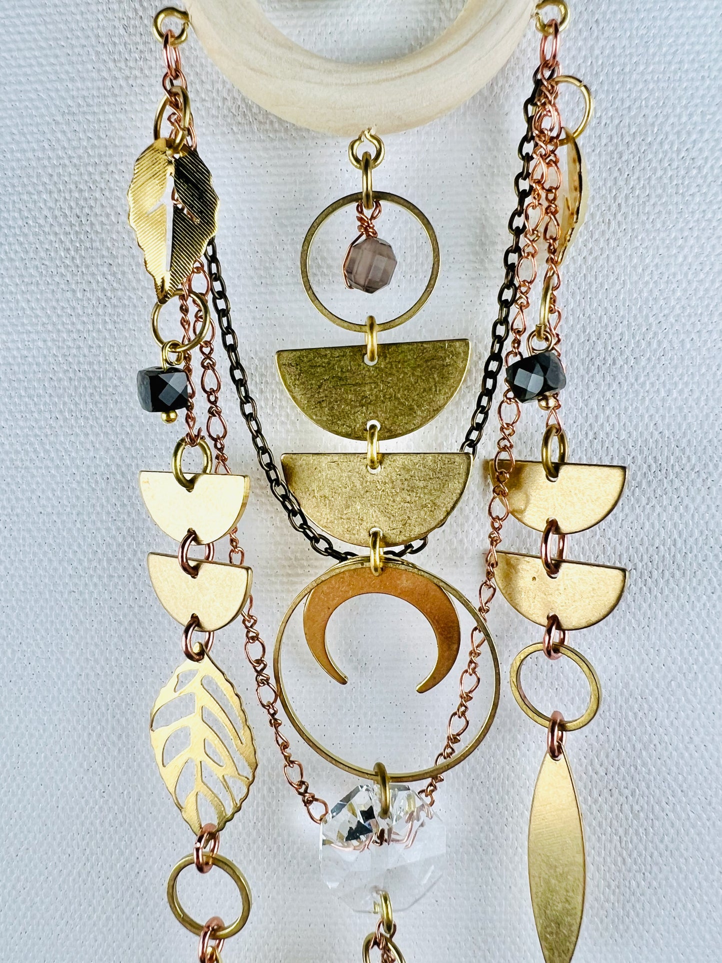 Bronzite, Golden Obsidian, Iolite Manifestation Charm Wall Art