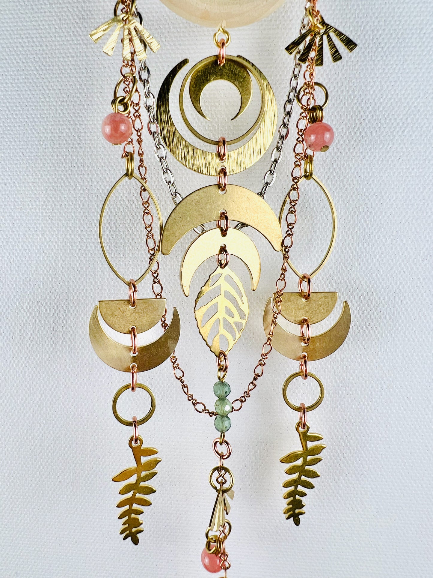 Rose Quartz, Rhodochrosite, Apatite Manifestation Charm Wall Art