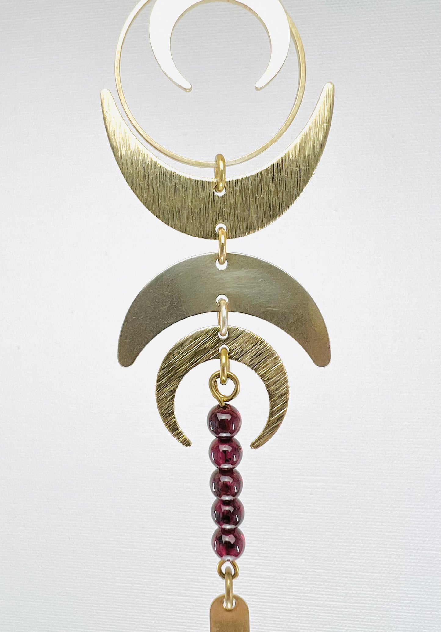 Red Garnet Manifestation Mini, Rearview Mirror Car Charm