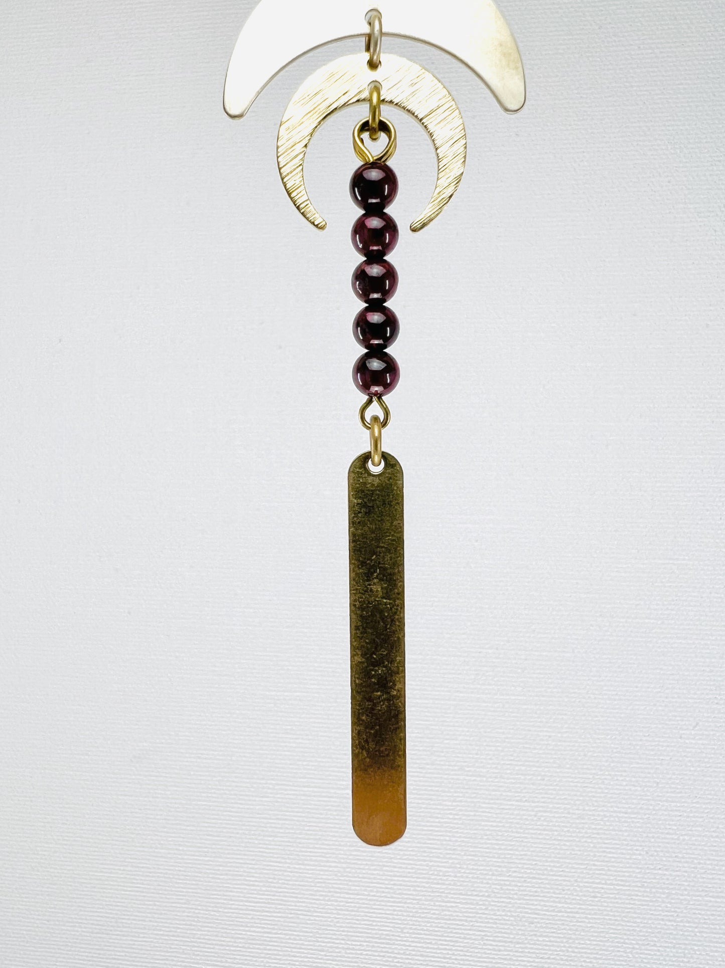 Red Garnet Manifestation Mini, Rearview Mirror Car Charm