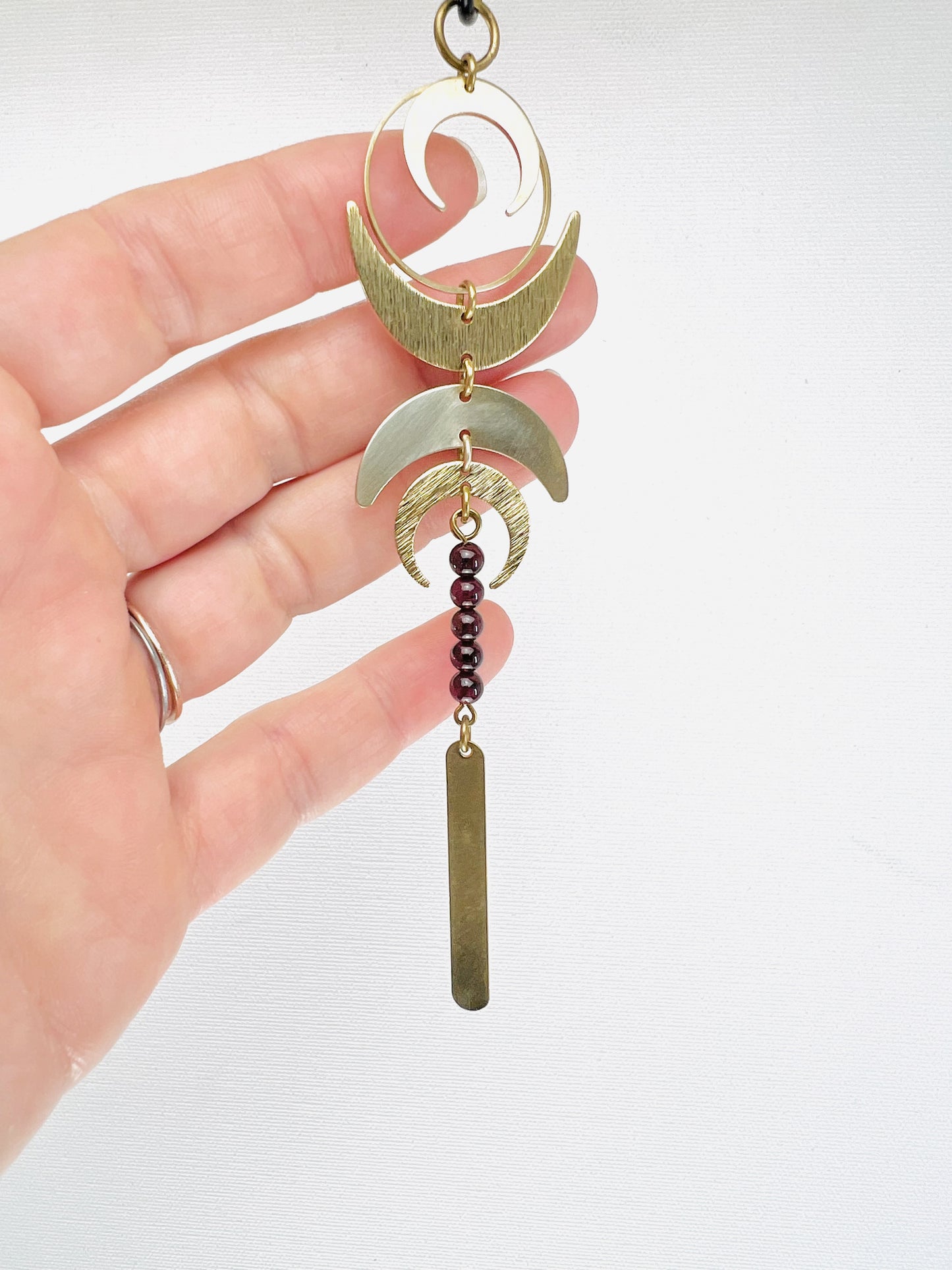 Red Garnet Manifestation Mini, Rearview Mirror Car Charm