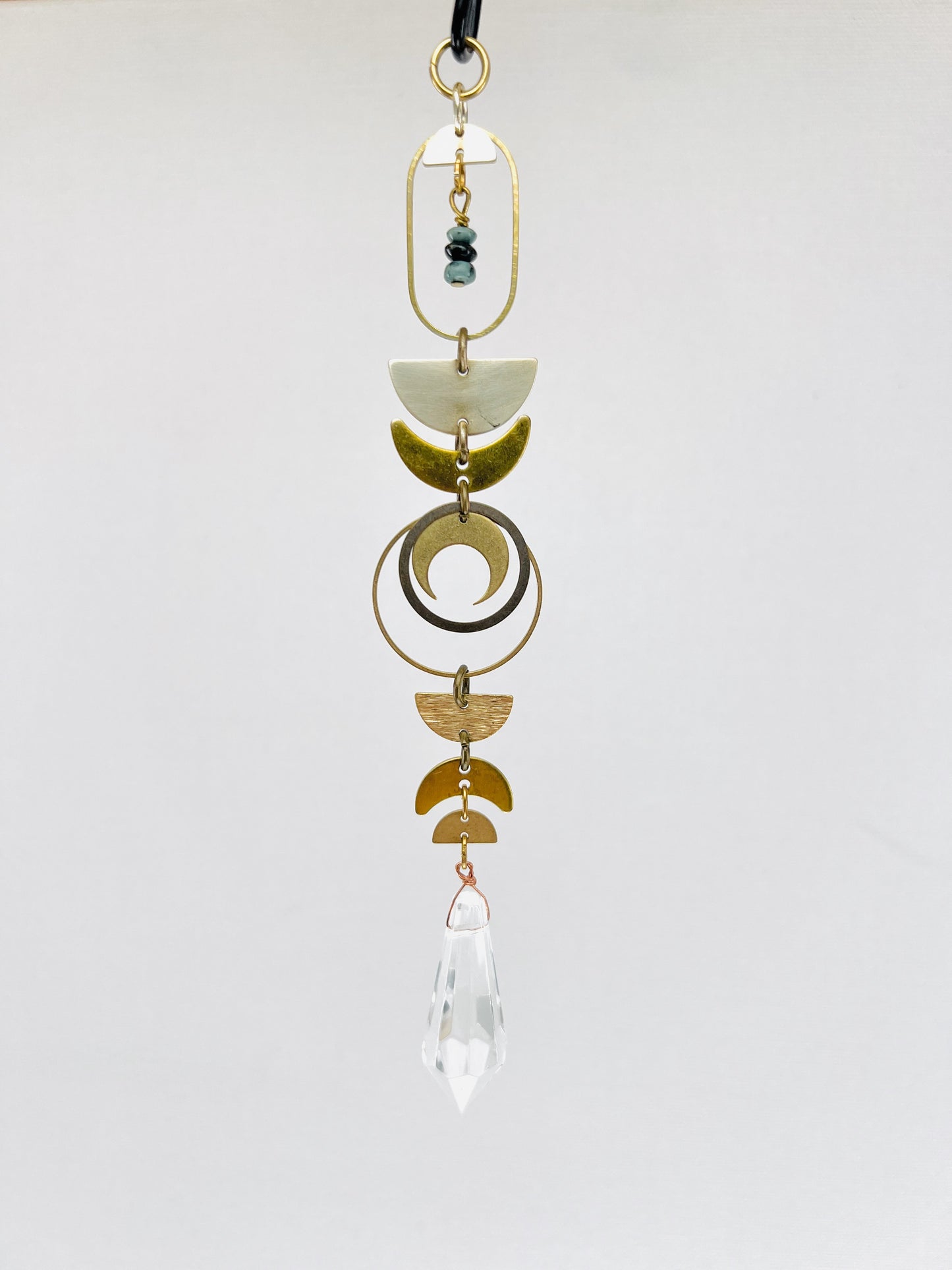 Crocodile Jasper Manifestation Mini, Rearview Mirror Car Charm | Home Decor | Suncatcher