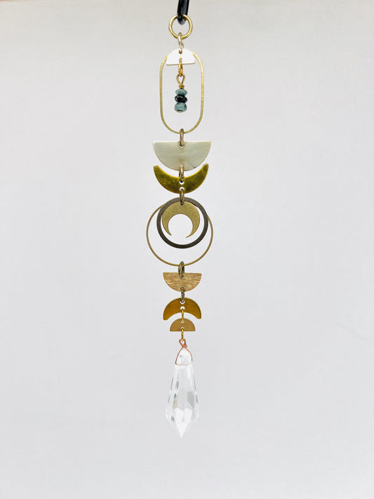 Crocodile Jasper Manifestation Mini, Rearview Mirror Car Charm | Home Decor | Suncatcher