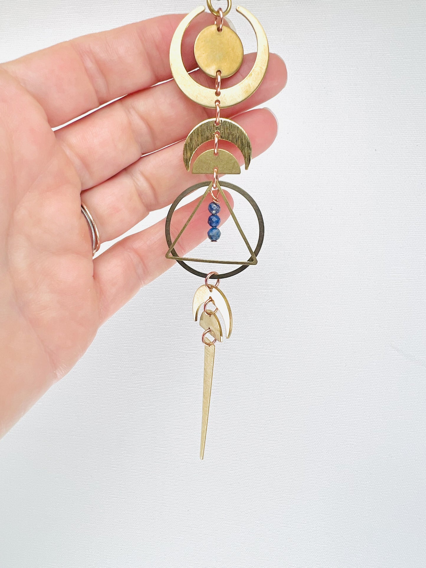 Lapis Lazuli Manifestation Mini, Rearview Mirror Car Charm