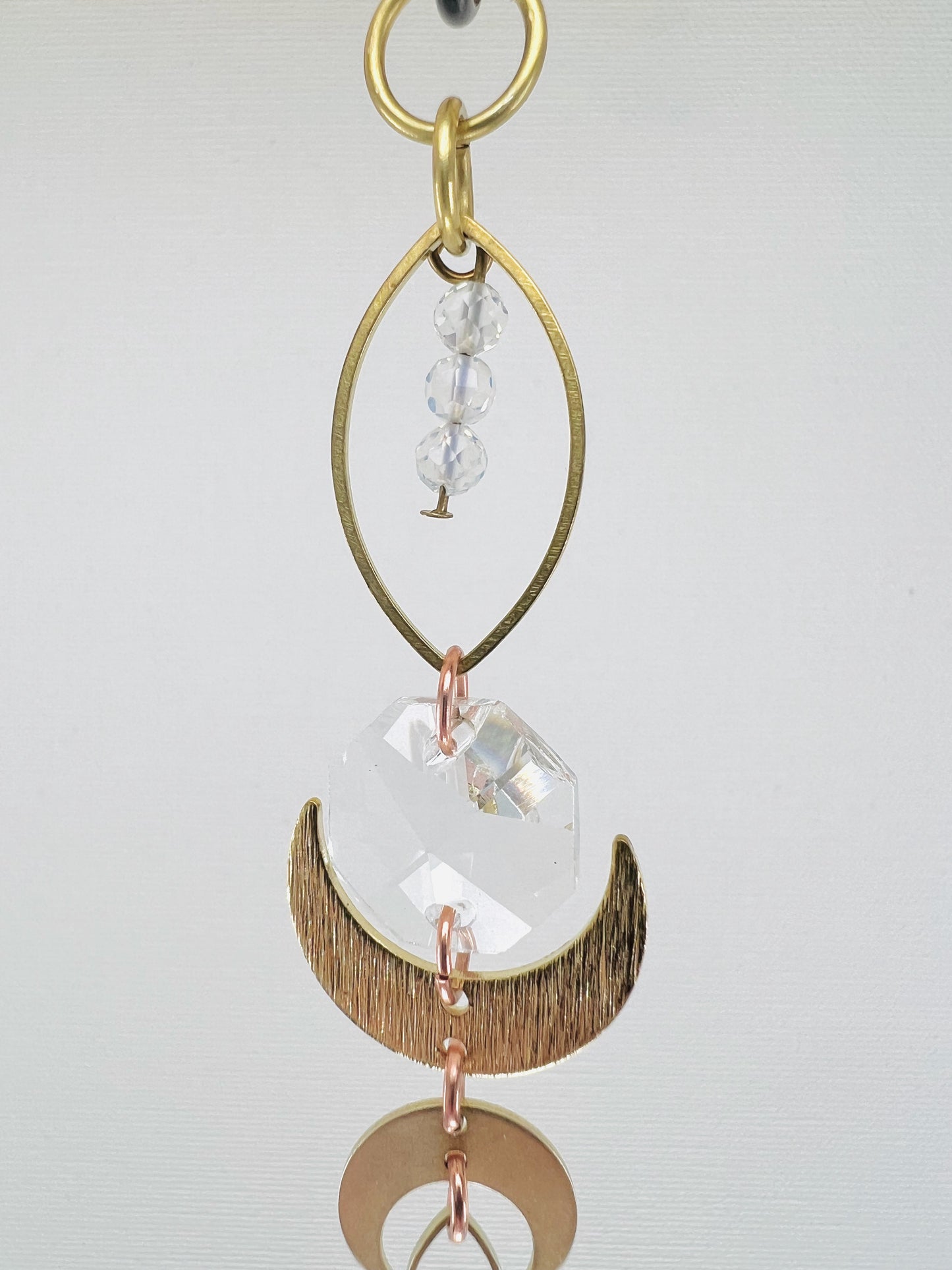 Opalite Manifestation Mini, Rearview Mirror Car Charm