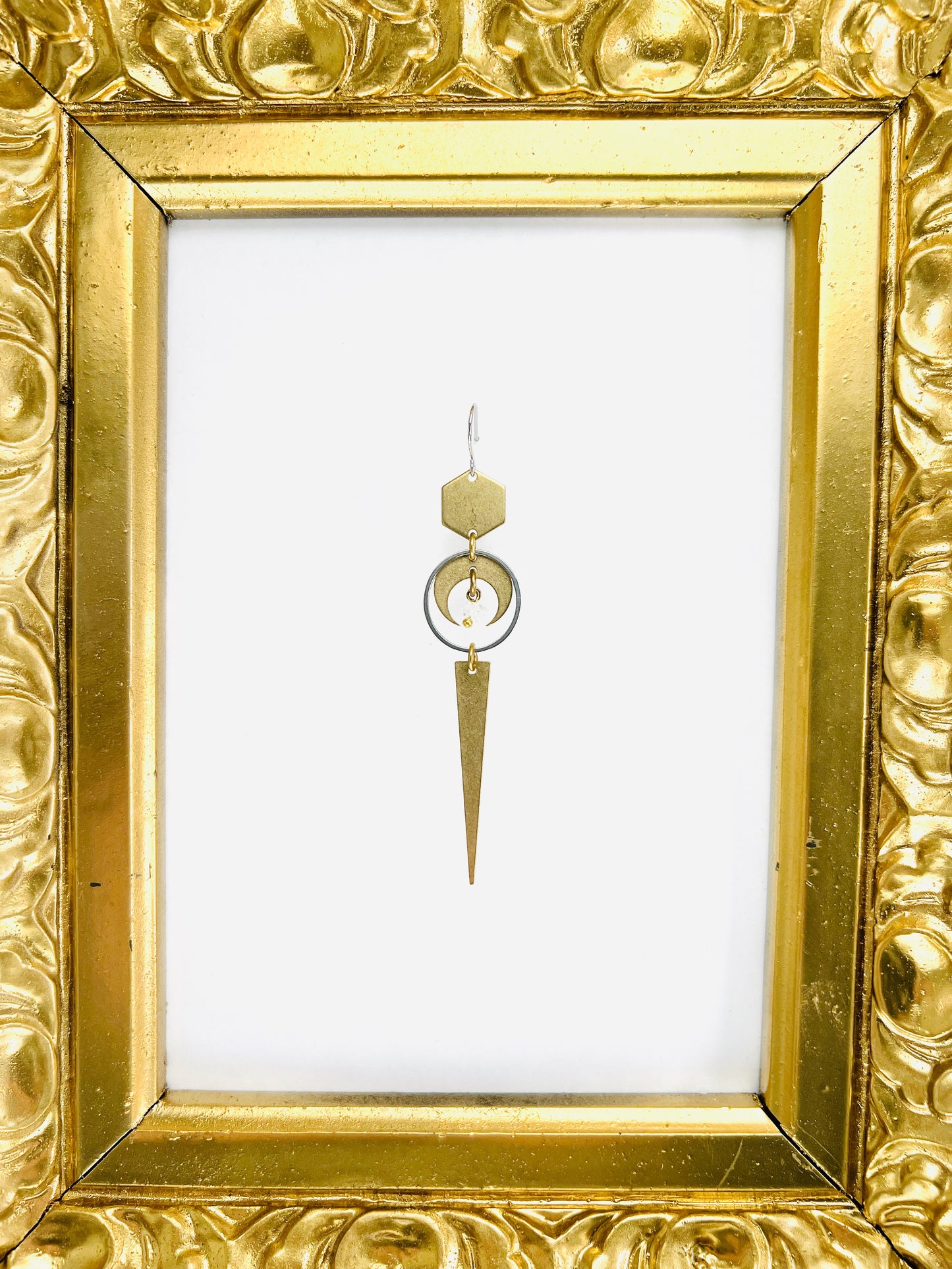 Single Earring, Herkimer Diamond, Crystal Manifestation Jewelry