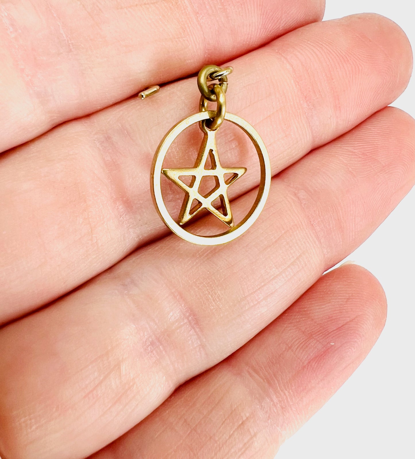 Singly Sold Brass Earring, Ring & Star, Manifestation Jewelry