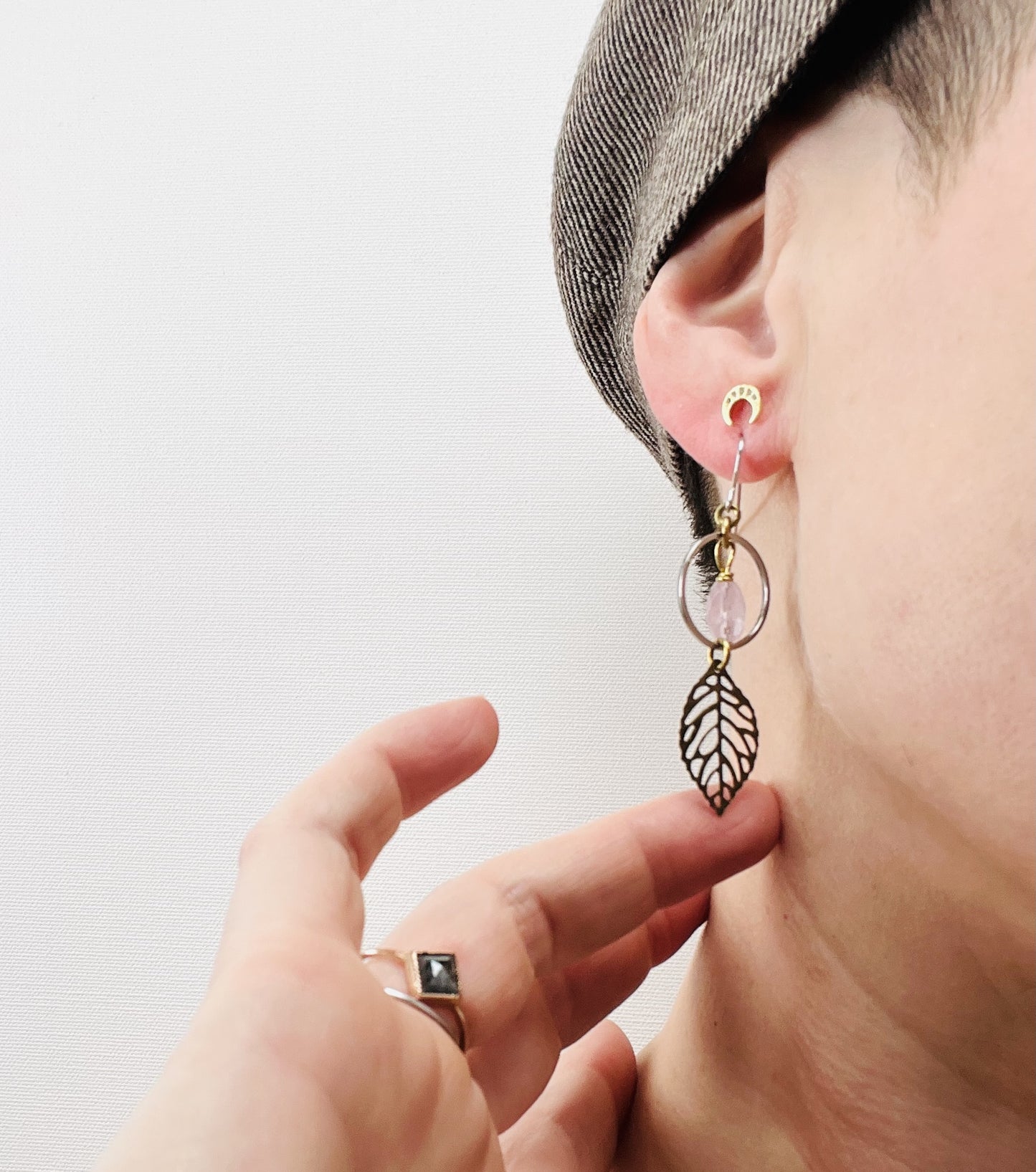 Singly Sold Light Amethyst Earring, Crystal Manifestation Jewelry