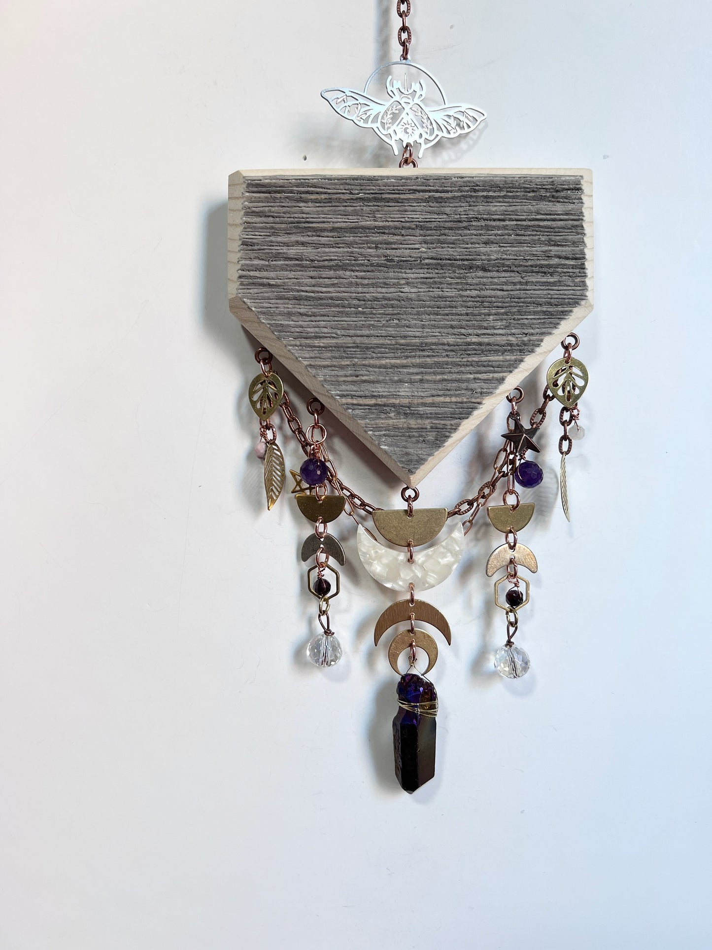 1103 Rhodochrosite and Amethyst Manifestation Charm