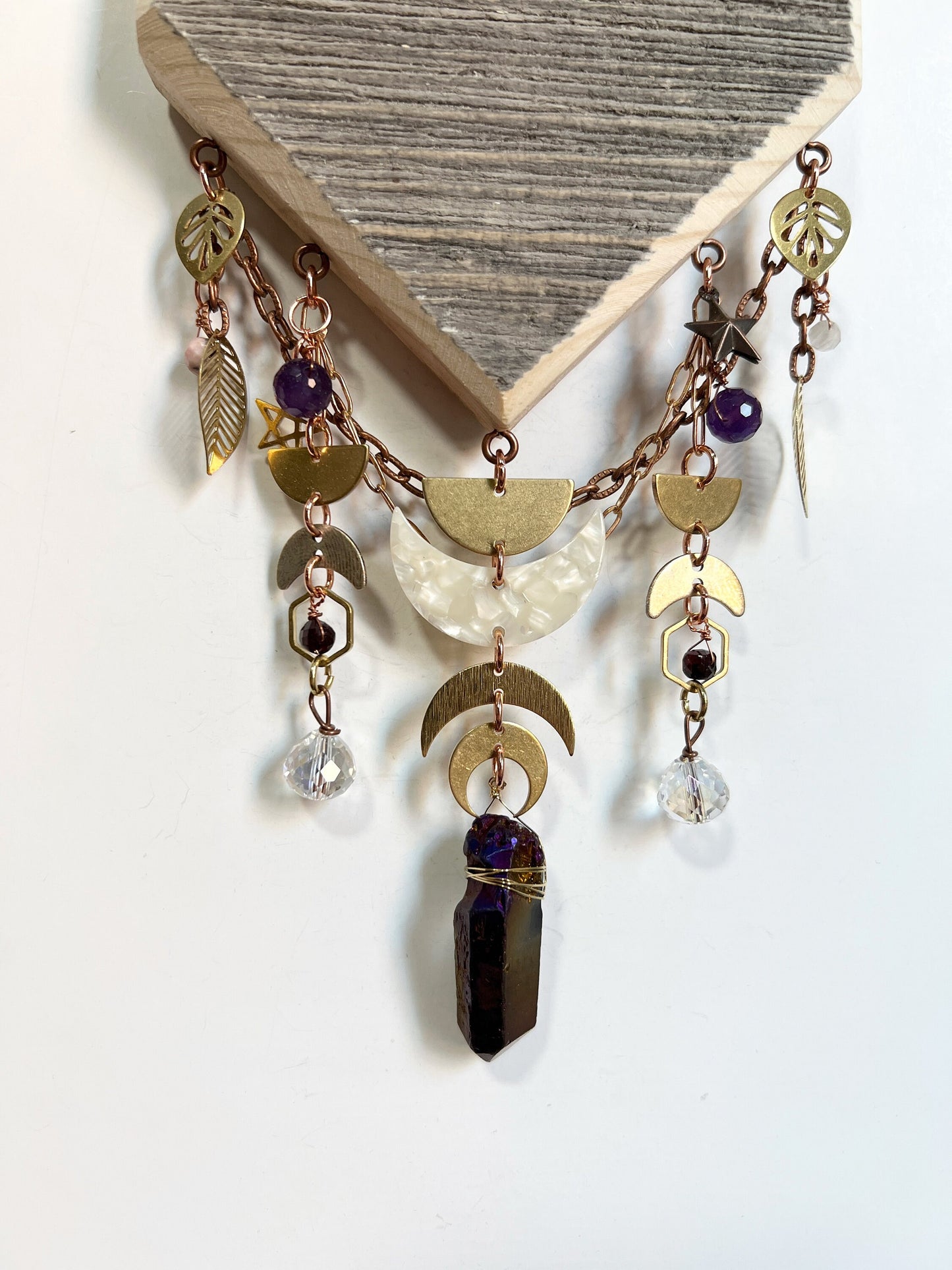 1103 Rhodochrosite and Amethyst Manifestation Charm