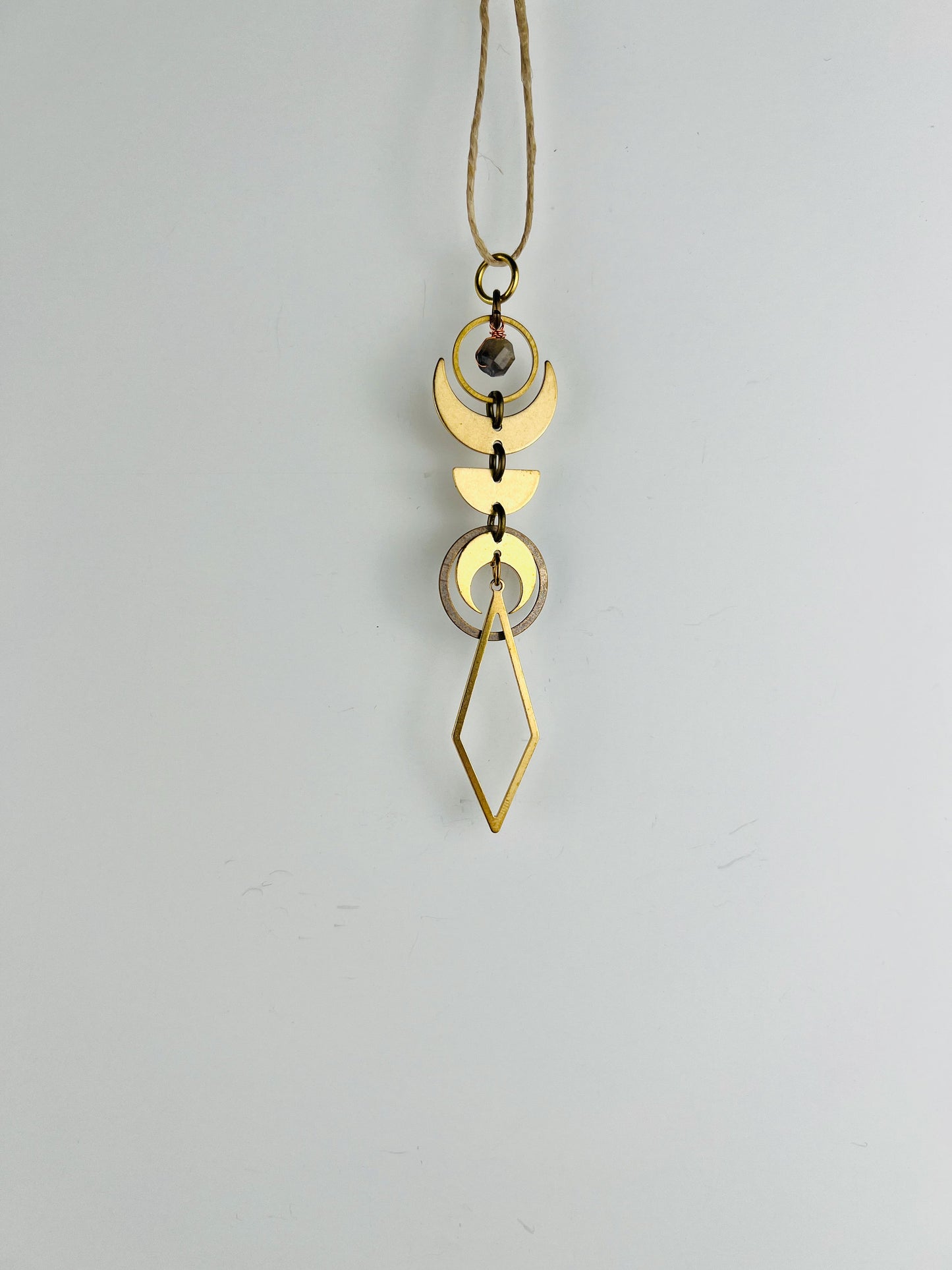 Iolite Manifestation Mini Charm, Rearview Mirror Car | Home Decor