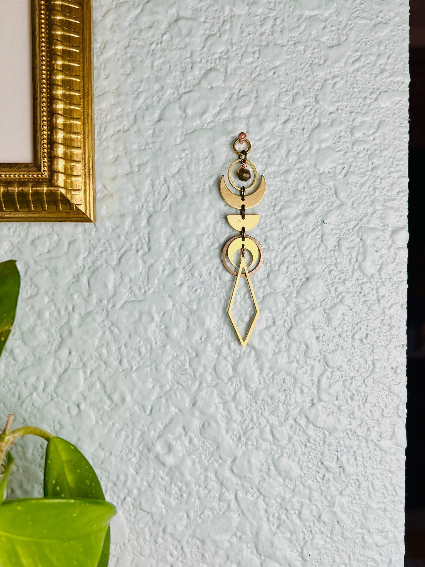 Iolite Manifestation Mini Charm, Rearview Mirror Car | Home Decor