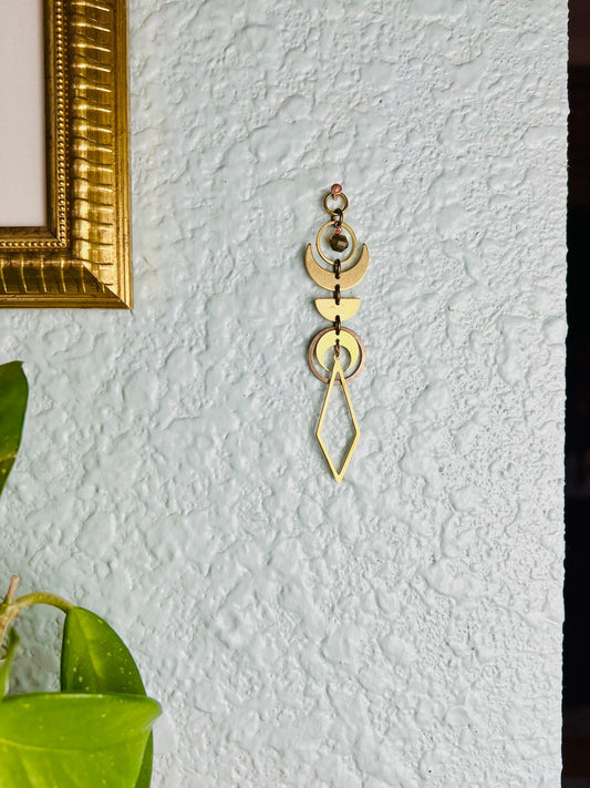 Iolite Manifestation Mini Charm, Rearview Mirror Car | Home Decor