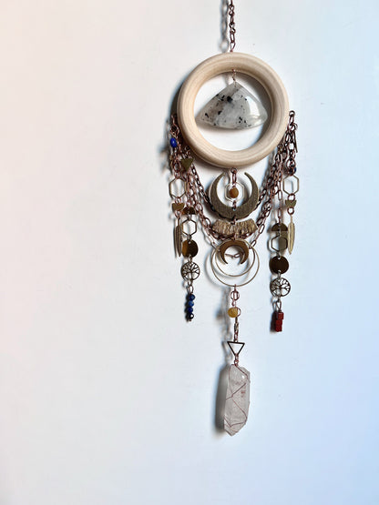 Moonstone and Lapis Lazuli Manifestation Charm