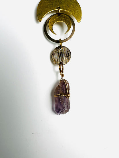 Purple Amethyst Manifestation Mini Charm